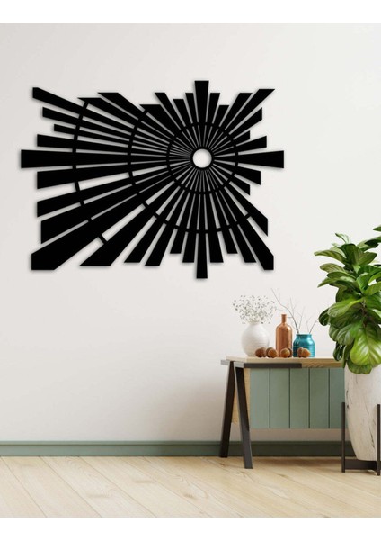 - Uzay Boşluğu Metal Duvar Tablosu - Ev Duvar Dekorasyonu - 75 X 55 - Cm -Siyah - Deco-156 modelleri