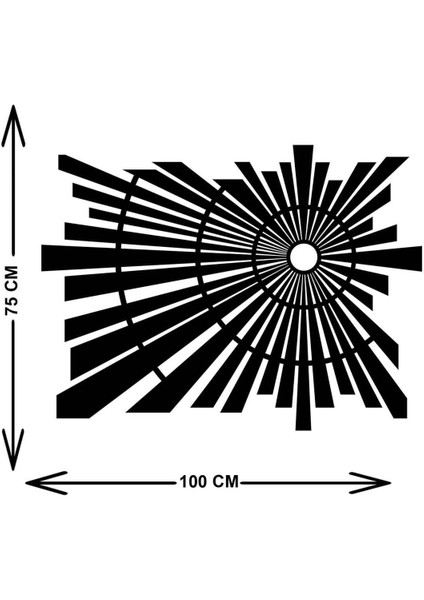 - Uzay Boşluğu Metal Duvar Tablosu - Ev Duvar Dekorasyonu - 75 X 55 - Cm -Siyah - Deco-156 indirimleri