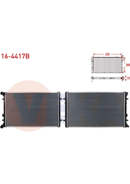 Su Radyatoru Brazıng Volkswagen Golf Iv (1j1) 1.6i Aeh-Akl A-T/m-T 1997-2005