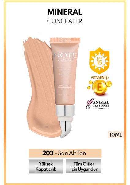 Mineral Concealer 203 SPF 15 Göz Altı Kapatıcısı