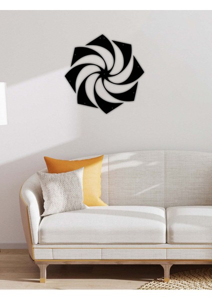 - Döngüsel Mandala Metal Duvar Tablosu - Ev Duvar Dekorasyonu - 50 X 50 - Cm -Siyah - Deco-146 fiyatları