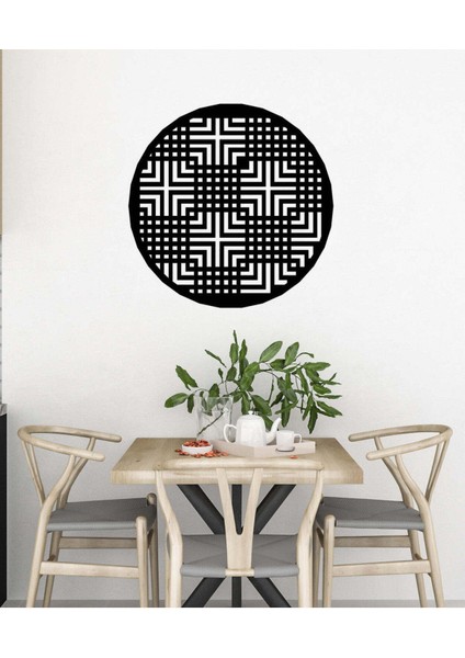 - Rosco Metal Duvar Tablosu - Ev Duvar Dekorasyonu - 60 X 60 - Cm -Siyah - Deco-167 modelleri