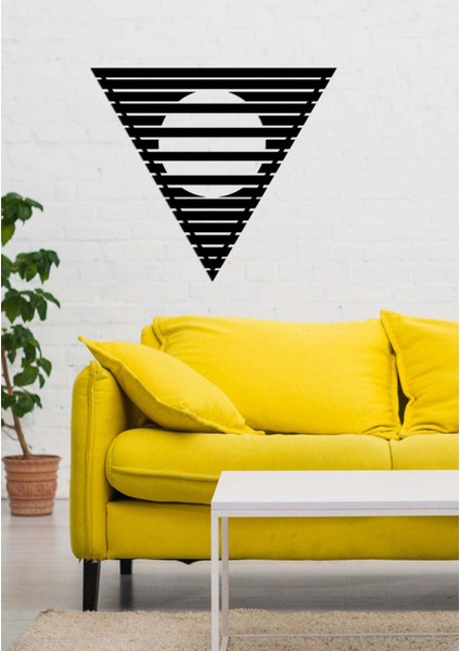 - Wealth Sun Shadow Metal Duvar Tablosu - Ev Duvar Dekorasyonu - 70 X 60 - Cm -Siyah - Deco-070