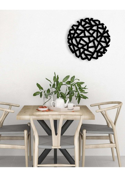 - Gobos Metal Duvar Tablosu - Ev Duvar Dekorasyonu - 50 X 50 - Cm -Siyah - Deco-083 modelleri