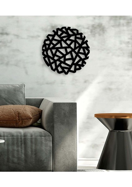 - Gobos Metal Duvar Tablosu - Ev Duvar Dekorasyonu - 50 X 50 - Cm -Siyah - Deco-083 fırsatları