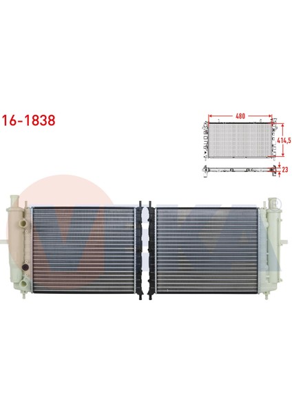 Su Radyatoru Mekanık Bıdonlu Fıat Bravo (182) 1.6 16V Ac-/m-T 1995-2004