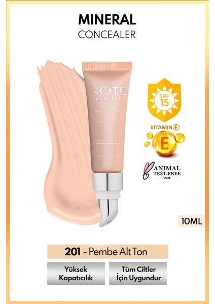 Mineral Concealer 201 SPF 15 Göz Altı Kapatıcısı