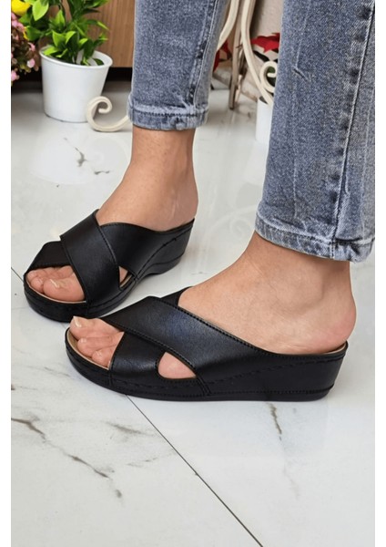 Desy Kadın Ortopedik Taban Şık Konfor Modeli Günlük Terlik Genç Anne Ev Dışarı Terliği