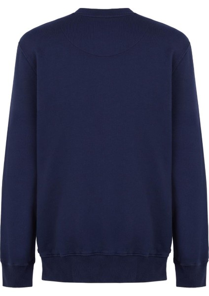 Lydney Kadın V Detaylı Sıfır Yaka Sweatshirt Lacivert