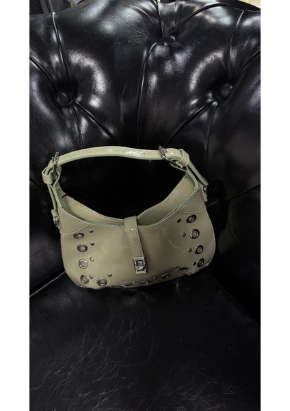 Mina Suyeşili Rugan Mini Bag Çanta fiyatları