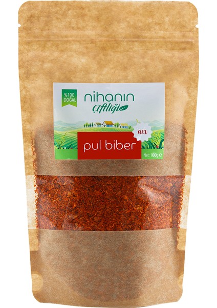 Nihanın Çiftliği Acı Pul Biber 100 gr