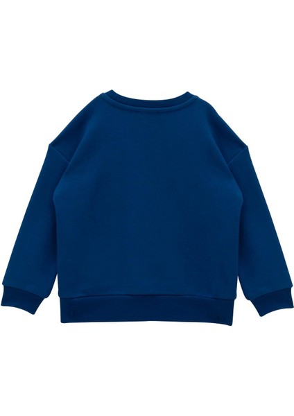 Kız Çocuk Nakış Detaylı Sweatshirt - Sax fiyatları