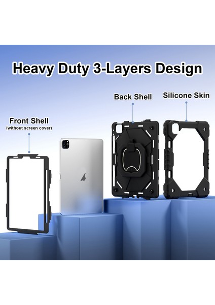 iPad Pro 11 2022 Air 10.9 2022 Için Silikon Hibrit Pc Kılıfı (Yurt Dışından) fırsatları