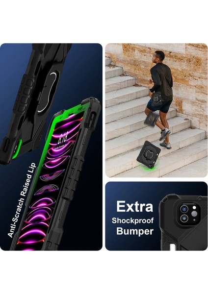 iPad Pro 11 2022 Air 10.9 2022 Için Silikon Hibrit Pc Kılıfı (Yurt Dışından) indirimleri