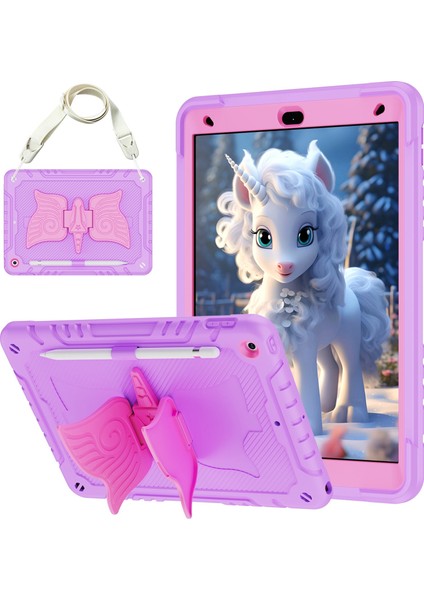 iPad 10.2 2021 2020 2019 Için Unicorn Kickstand Tablet Kılıfı (Yurt Dışından)