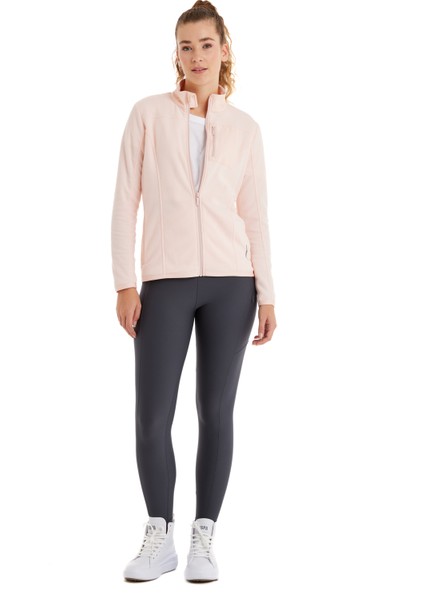 Kadın Termal Polar Sweatshirt 51683 - Pembe modelleri