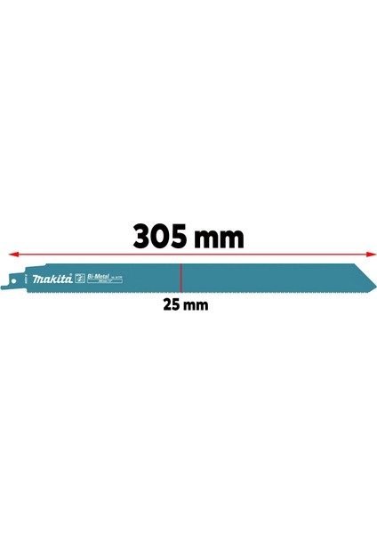 5 Adet Makita Boru Profil Testere Bıçağı Metal Kılıç 305 mm Dekupaj Testere Bıçak B-43206