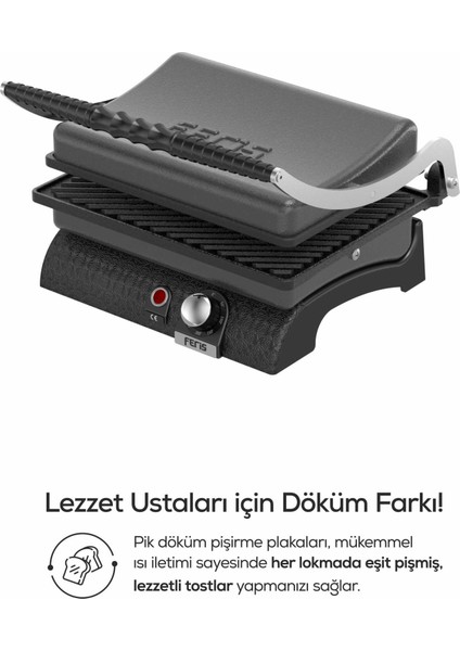 Döküm Tost Makinesi Antrasit