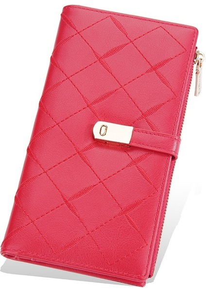 Kadın Cüzdan Uzun Manyetik Toka Çoklu Kart Debriyaj Moda Mobil Cüzdan Kız Hediye (Yurt Dışından)