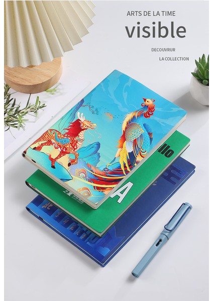 Seyahat Delikli Kart Defter Uv Yumuşak Deri Not Defteri Cep (Yurt Dışından)