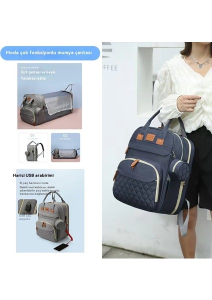 Yeni Yüksek Kapasitet Annem Çantası Çok Çalışan Anne ve Bebek Çantası (Yurt Dışından) modelleri