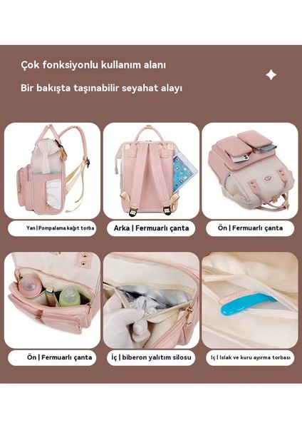 Yeni Yüksek Kapasitet Annem Çantası Çok Çalışan Anne ve Bebek Çantası (Yurt Dışından) fırsatları