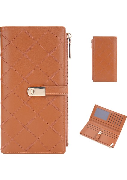 Kadın Cüzdan Uzun Manyetik Toka Çoklu Kart Debriyaj Moda Mobil Cüzdan Kız Hediye (Yurt Dışından)