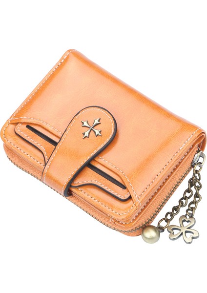 Yeni Çok Yönlü Bayan Cüzdan Fermuarlı Bayan Kısa Cüzdan Madeni Para Cüzdanı Bayan Hediye (Yurt Dışından)