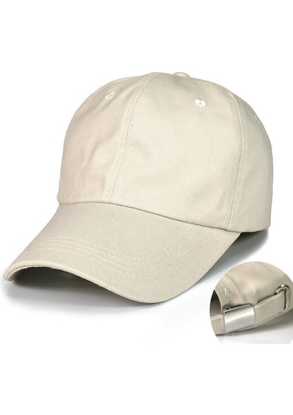 Boş Işık Tahtası Beyzbol Şapkası Yumuşak Üst Çizgisiz Rahat Şapka Saf Pamuk (Yurt Dışından)