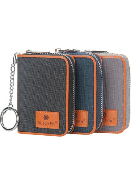 Tuval Erkek Kısa Akordeon Cüzdan Kart Tutucu Taze Çizilmeye Karşı Kenar Tatil Doğum Günü Hediyesi (Yurt Dışından) modelleri