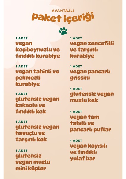 Organik Vegan Tatlı & Tuzlu Atıştırmalık Paketi - 10 Adet (10 Çeşit)