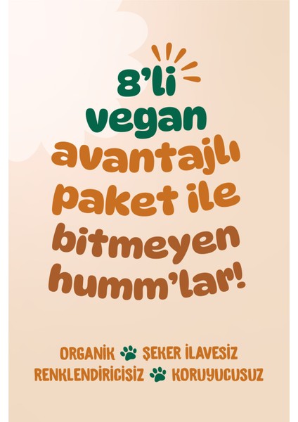 Organik Vegan Tatlı & Tuzlu Atıştırmalık Paketi - 8 Adet (8 Çeşit)