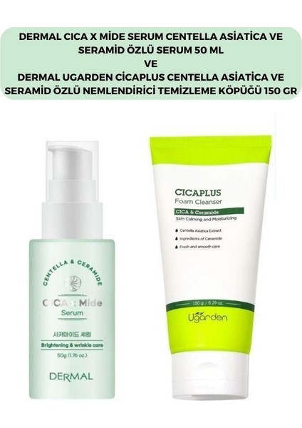 Cıca x Mide Centella Asiatica Özlü Serum ve Cicaplus Temizleme Köpüğü