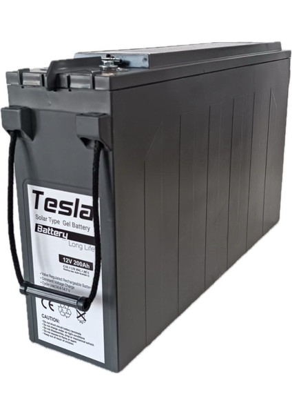 Akü 12V 200AH Solar Jel Akü (Yeni Üretim)