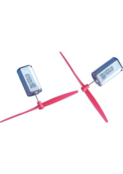 Mikro Motor 2 Adet Tek Kanat Pervane 2 Adet