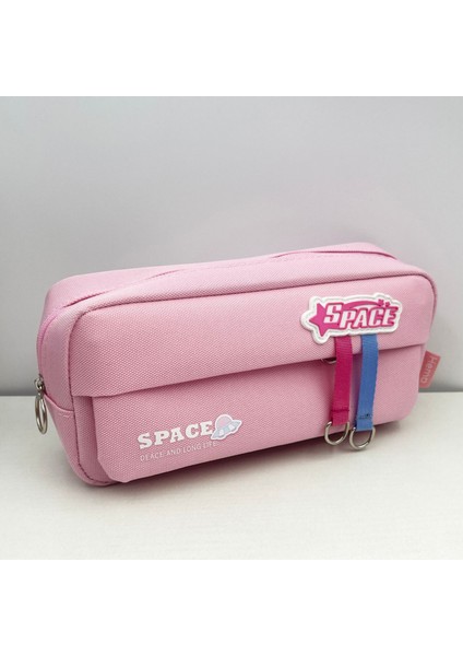 Çok Katmanlı Ayrılmış Taşınabilir Tuval Çift Katmanlı Çok Fonksiyonlu Büyük Kapasiteli Saklama Kalem Kutusu (Yurt Dışından)