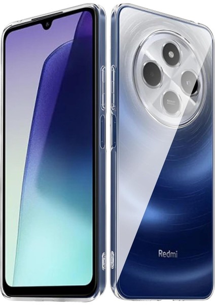 Xiaomi Redmi 14C Kılıf Kamera Korumalı Silikon Arka Kapak + Ekran Koruyucu