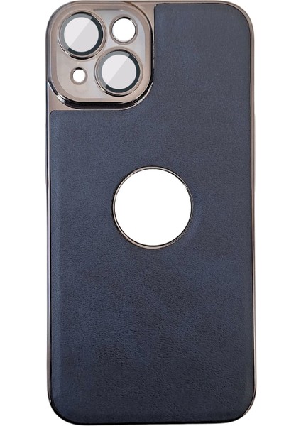 Apple iPhone 14 Uyumlu Delux Serisi Kamera Korumalı Deri Desenli Premium Telefon Kılıf