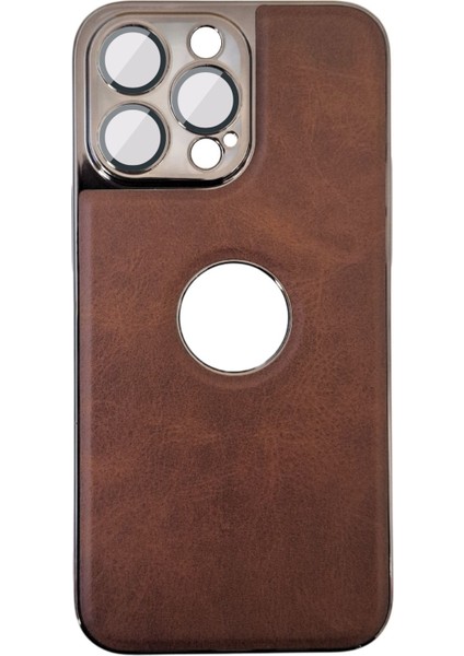 Apple iPhone 13 Pro Uyumlu Delux Serisi Kamera Korumalı Deri Desenli Premium Telefon Kılıf