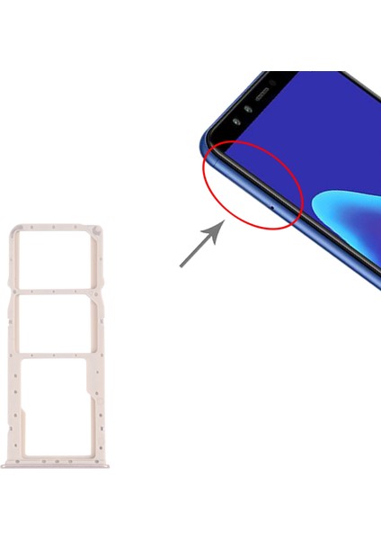 Huawei Y9 (2018) Için Tepsi + Mikro Sd Kart Tepsisi (Yurt Dışından) fırsatları