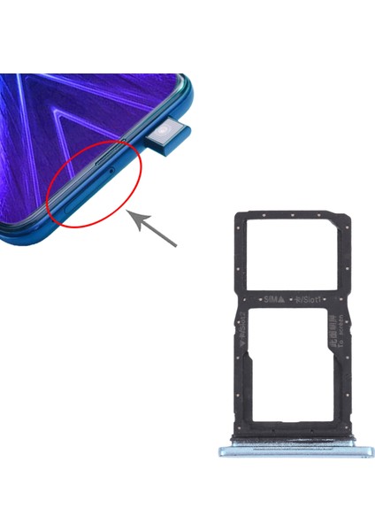 Honor 9x Için Sım + Mikro Sd Kart Tepsisi (Yurt Dışından)