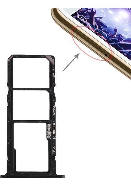 Huawei Y5 (2018) Için Tepsi+Mikro Sd Kart Tepsisi (Yurt Dışından)