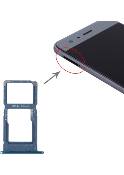 Honor 9s Için Tepsi+Mikro Sd Kart Tepsisi (Yurt Dışından)