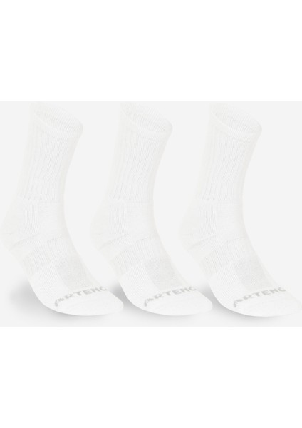 Artengo Tenis Çorabı - Yüksek Konçlu - 3'lü Paket - Beyaz - Decathlon RS 500
