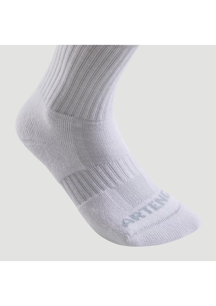 Artengo Tenis Çorabı - Yüksek Konçlu - 3'lü Paket - Beyaz - Decathlon RS 500