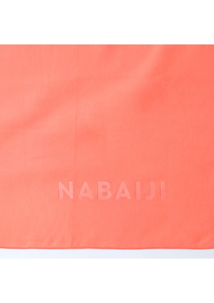 Nabaiji Mikrofiber Havlu - L Boy - Mercan Rengi - 80 × 130 cm