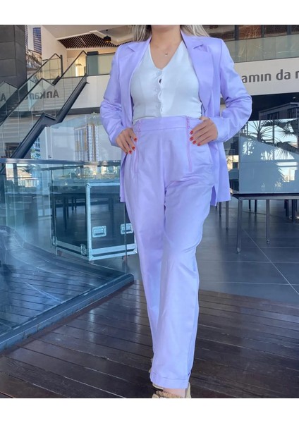 Lila Renk Pantolon