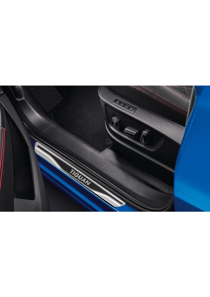 Vw Tiguan Uyumlu 4 Parça Iç Kapı Eşiği Karbon Krom Abs