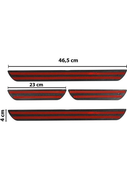 Opel Crossland Uyumlu 4 Parça Iç Kapı Eşiği Krom Abs indirimleri