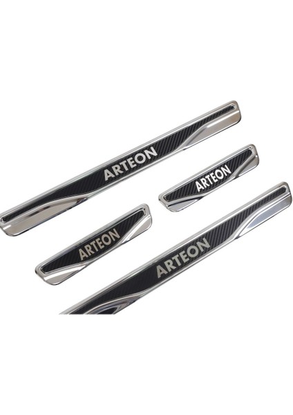 Vw Arteon Uyumlu 4 Prç. Iç Kapı Eşiği Karbon Krom Abs fırsatları